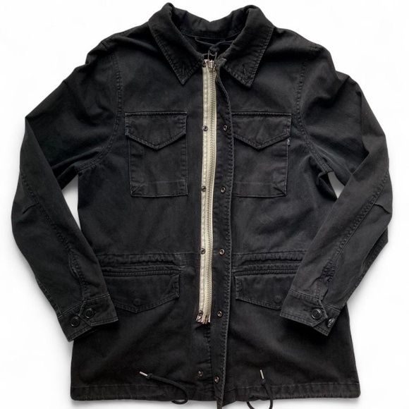 Alpha Industries Revival Field Jacket Women's Medium Black Trooper Utility - Picture 3 of 5